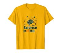 Trust Me I'm A Science Teacher Periodic Table Humor T-Shirt, Men, Bright Gold, 3XL