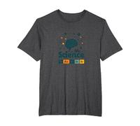 Trust Me I'm A Science Teacher Periodic Table Humor T-Shirt, Men's Big and Tall, Dark Heather Grey, 4X Tall