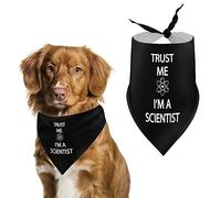 Trust Me I'm A Scientist Dog Bandanas Triangle Dog Bibs Cute Pet Scarf Kerchief for Small Medium Large Pet