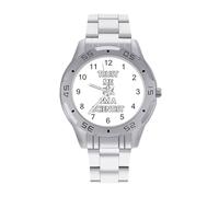 Trust Me I'm A Scientist Men's Watches Stainless Steel Watch Strap Analog Quartz Watch Business Wristwatches