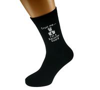Trust me I'm a Security Guard & Image Design Mens Black Cotton Rich Socks
