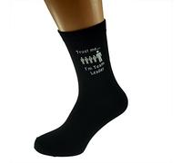 Trust me I'm a Team Leader & People Image Design Mens Black Cotton Rich Socks