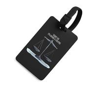 Trust Me I'm Almost A Lawyer Luggage Tag for Suitcase Cute ID Tags Travel Baggage Identifier Labels Black-Style