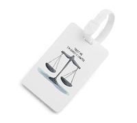 Trust Me I'm Almost A Lawyer Luggage Tag for Suitcase Cute ID Tags Travel Baggage Identifier Labels White-Style