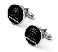 Trust Me I'm Almost A Lawyer Shirt Cufflinks Round Cuff Links for Business Wedding Party Father's Day Gift 1.7cm