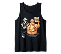 Trust Me I'm an Artist Skeleton Ginger Cat Meme Funny Tattoo Tank Top