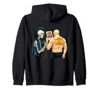 Trust Me I'm an Artist Skeleton Ginger Cat Meme Funny Tattoo Zip Hoodie