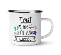 Trust Me I'm an Aussie Enamel Mug Cup