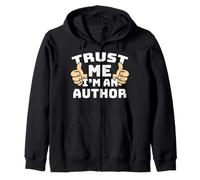 Trust Me I'm An Author Thumbs Up Job Zip Hoodie