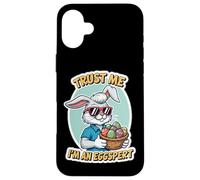 Trust Me I'm An Eggspert Funny Easter Bunny Rabbit Egg Hunt Case for iPhone 16 Plus