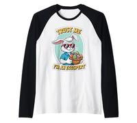 Trust Me I'm an Eggspert Funny Easter Bunny Rabbit Egg Hunt Raglan Baseball Tee