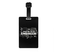 Trust Me I'm an Engineer Luggage Tag Science Engineering Baggage Tags Privacy Cover Name ID Card