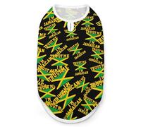 Trust Me I'm Jamaican Breathable Dog Shirts Clothes Printed Sleeveless Vest Soft Summer Tank Top for Small Medium Large Pet