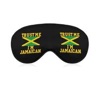 Trust Me I'm Jamaican Comfortable Sleep Mask with Adjustable Strap Soft Eyeshade for Night Sleeping Flight Nap Travel