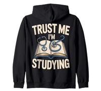 Trust Me I'm Studying Med School Student Humor Zip Hoodie