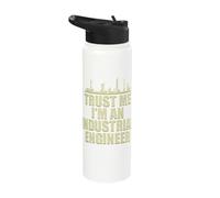 Trust Me Industrial Engineer Engineering Funny Apparel Stainless Steel Insulated Water Bottle