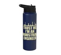 Trust Me Industrial Engineer Engineering Funny Apparel Stainless Steel Insulated Water Bottle