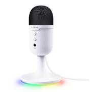 Trust Gxt234 Yunix Compact Usb Rgb Led Pc Microphone For Gaming, Streaming White