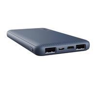 Trust Mobile Primo Power Bank Fast Charging 10000 mAh, Slim Sustainable Portable Charger USB-C, Battery Pack Made with Recycled Materials, Phone Charger for iPhone, iPad, Samsung, Xiaomi, Blue