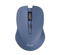 Trust Mydo Silent Wireless Mouse, 82% Recycled Plastics, 1000-1800 DPI, Storable USB Receiver, RF 2.4GHz, For Left and Right Hand Users, Quiet Optical Computer Mouse for PC, Laptop, Mac - Blue