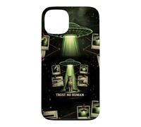 Trust No Human Funny Cat UFO Alien Conspiracy Theory Case for iPhone 13