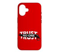 Trust No One Cool Motivational Illustration Graphic Quotes Case for iPhone 16