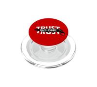 Trust No One Cool Motivational Illustration Graphic Quotes PopSockets PopGrip for MagSafe