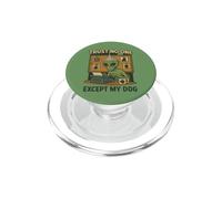 Trust No One Except My Dog Funny PopSockets PopGrip for MagSafe