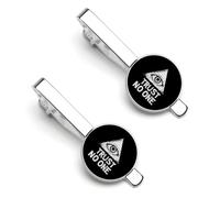 Trust No One Eye Of Providence Silver Tie Clip Suit Accessories for Men Necktie Bar Set Pin Business Wedding