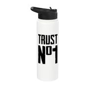 Trust No One Graphic Tees - Cool Motivational Graphic Quotes Stainless Steel Insulated Water Bottle