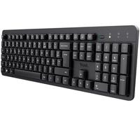Trust Ody II Silent French AZERTY Wireless Keyboard, Floating Flat Keys, Splash-Resistant, 2.4GHz RF USB Receiver, Keyboard for PC, Laptop, Mac - Black