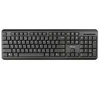 TRUST ODY Silent Wireless Keyboard, leiser Tastenanschlag, spritzwassergeschützt, Deutsches QWERTZ-Layout