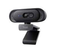 Trust Ovala 2K QHD Webcam with Microphone and Privacy Cover, 75° Field of View, USB-C/USB-A, Fixed Focus Computer Camera, Digital Noise Reduction, Webcam for PC Laptop Mac Zoom Teams, Black