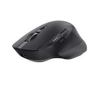 Trust Ozaa+ Multidevice Wireless Mouse Bluetooth + 2.4GHz, Programmable Silent Mouse, Side Scroll Wheel, 60% Recycled Plastics, Rechargeable Bluetooth Mouse for Laptop PC Computer Mac - Black
