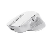 Trust Ozaa+ Multidevice Wireless Mouse Bluetooth + 2.4GHz, Programmable Silent Mouse, Side Scroll Wheel, 60% Recycled Plastics, Rechargeable Bluetooth Mouse for Laptop PC Computer Mac - White