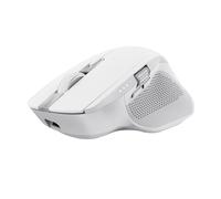 Trust Ozaa+ Multidevice Wireless Mouse Bluetooth + 2.4GHz, Programmable Silent Mouse, Side Scroll Wheel, 60% Recycled Plastics, Rechargeable Bluetooth Mouse for Laptop PC Computer Mac - White