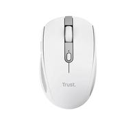 Trust Ozaa Silent Wireless Mouse Bluetooth + 2.4GHz, Compact Multidevice Mouse, 60% Recycled Plastics, Rechargeable Bluetooth Mouse for Laptop PC Computer Windows Android Mac - White
