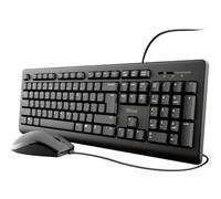 Trust Primo 23973 Mouse Set with German QWERTZ Wire, Windows Black