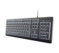 Trust Primo Beleuchtete keyboard Home/Office USB QWERTY UK English Black