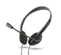 Trust Primo Chat On Ear Wired Headset for PC and Laptop, Black