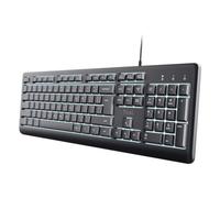 Trust PRIMO Illuminated Black Computer Keyboard