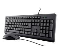 trust Primo Keyboard Mouse Included Universal Usb Qwerty Us English Black Trust Black