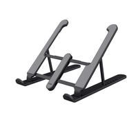 Trust Primo Portable Laptop Stand for Desk, 16” Foldable Laptop Riser, Grey | 6-step Height Adjustable, Lightweight, Ergonomic, for Macbook Air Computer Tablet Home Office Dell HP