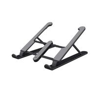 Trust Primo Portable Laptop Stand for Desk, 16” Foldable Laptop Riser 6-step Height Adjustable, Lightweight Ergonomic Laptop Holder for Macbook Air Computer Tablet Home Office Dell HP - Grey