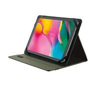 Trust Primo Recycled Tablet Folio for 10 inch Tablet, Green | Protective Tablet Cover with Stand, Made of 6.5 Recycled PET Bottles, Universal Folding Case with Closing Strap