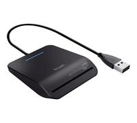 Trust Primo Smart ID Card Reader, DNI, FIPS 201, FIPS TAA and ISO 7816 Class A, B, C Compliant, 100cm Cable, Spanish/Portuguese/Italian, Secure Login, USB Card Reader Compatible with Windows/Mac