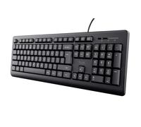 Trust Primo Tastatur, Deutsches QWERTZ-Layout, Flüssigkeitsgeschützt, leiser Tastenanschlag
