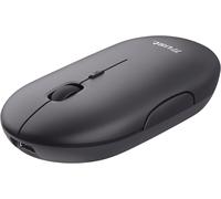 Trust Puck Wireless Mouse, Bluetooth or 2.4 GHz with USB Mini-Receiver, Recharg