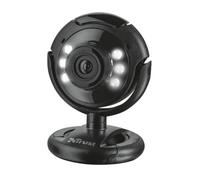 Trust Spotlight Webcam With Intergrated LED Lights - Pro Black [16428]