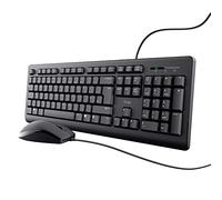 Trust Taro Wired Keyboard and Mouse Set QWERTY UK Layout, Black